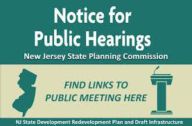 Notice: State Planning Commission’s Public Hearings for New Jersey’s State Development and Redevelopment Plan and Infrastructure Needs Assessment Oct. 14-17, 2025